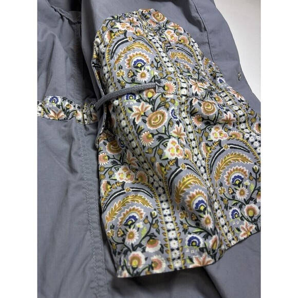 Alpha Industries Shell Fishtail Parka W Cadet Gray Grey Small Liberty Print - Picture 13 of 15